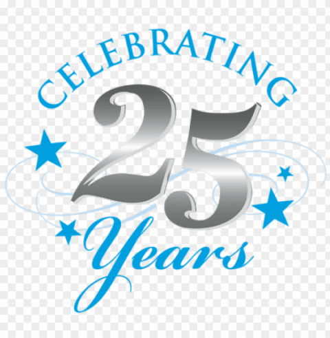 silver jubilee celebrations Isolated Graphic on HighQuality PNG