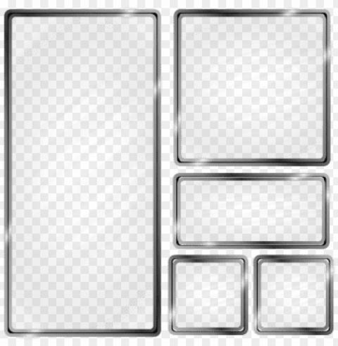 silver metallic frame glass effect frame metallic - green metallic frame PNG images with alpha transparency wide collection