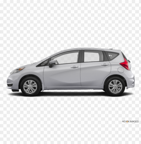 silver nissan versa note 2016 Transparent Background Isolated PNG Design Element
