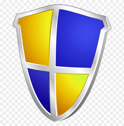 Silver Shield PNG Image With Transparent Background Isolation