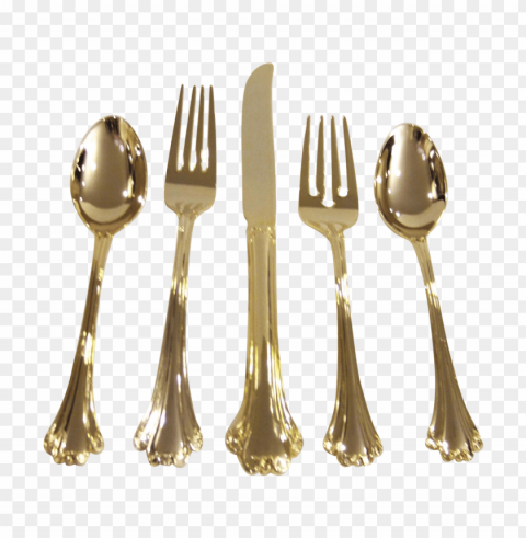 Silverware PNG Graphic Isolated With Transparency