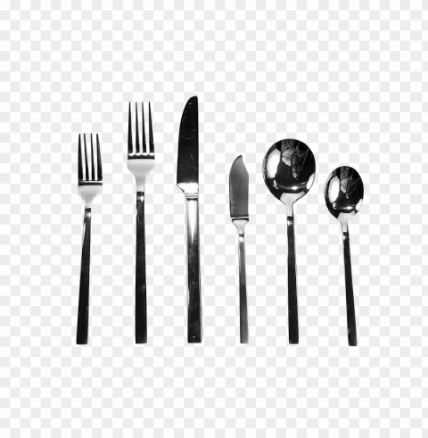 silverware PNG Graphic with Clear Background Isolation