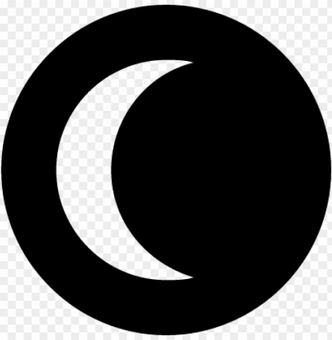 simbolo de la luna Transparent Background Isolated PNG Character