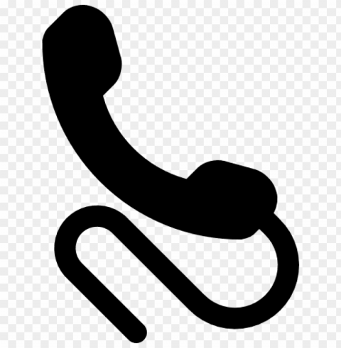 simbolo telefone Isolated Character on Transparent PNG