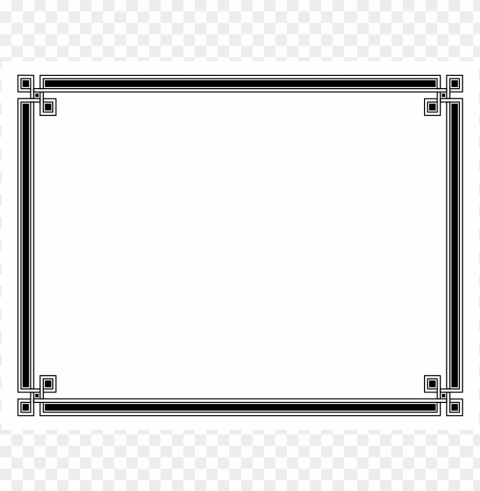 simple certificate frame Isolated Object with Transparent Background PNG