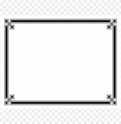 Simple Certificate Frame Isolated Object With Transparent Background PNG