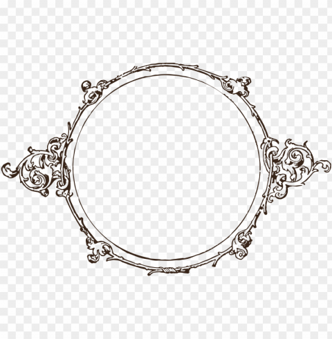 simple circle frame Isolated Object in HighQuality Transparent PNG