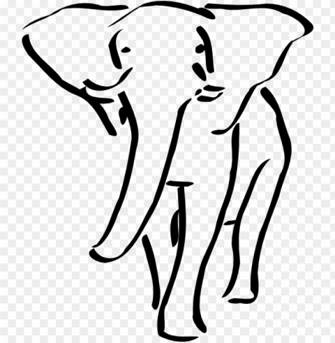 simple elephant tattoo PNG images with alpha transparency diverse set