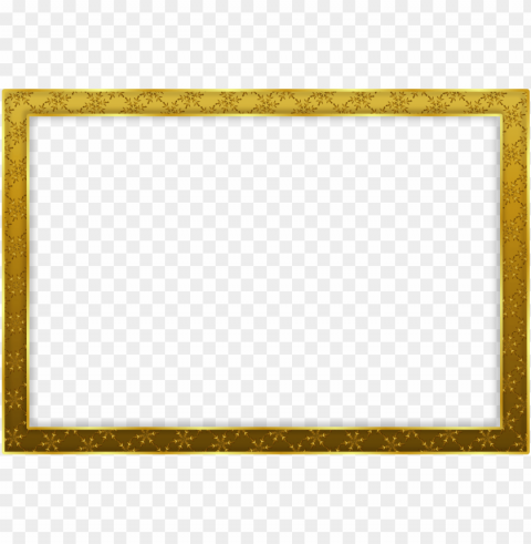 simple gold frame landscape Isolated Object in Transparent PNG Format