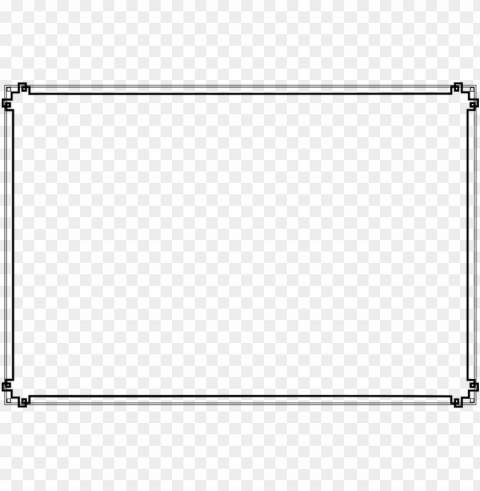 simple line borders HighQuality PNG with Transparent Isolation