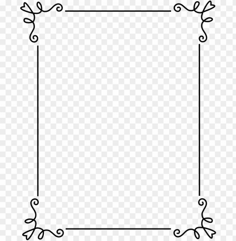 simple line borders PNG clipart with transparency