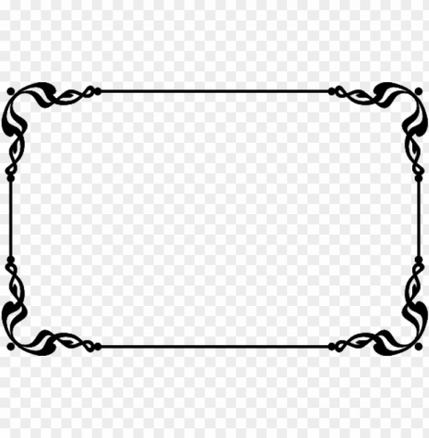 simple line borders PNG cutout