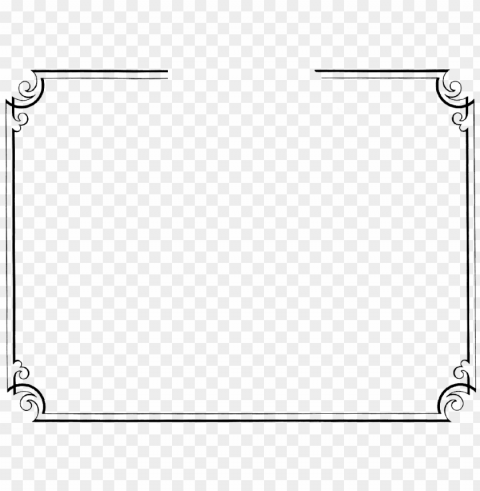 simple line borders PNG files with clear background