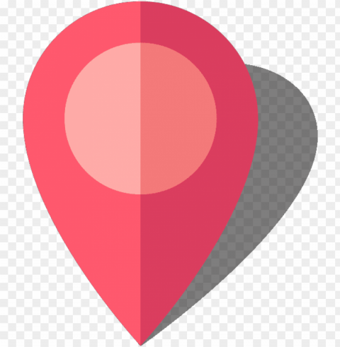 simple map pin icon - pin pink ma ClearCut Background PNG Isolation