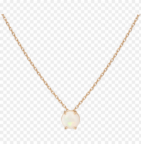 simple opal necklace yellow gold vermeil 14k yellow - gold chain with heart Clear background PNG clip arts