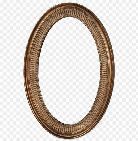 Simple Oval Frame Isolated Object On Clear Background PNG