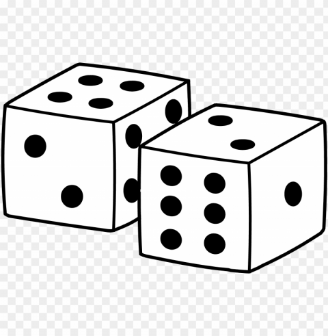 Simple Playing Dice Design - Square Things Clipart PNG Images For Printing