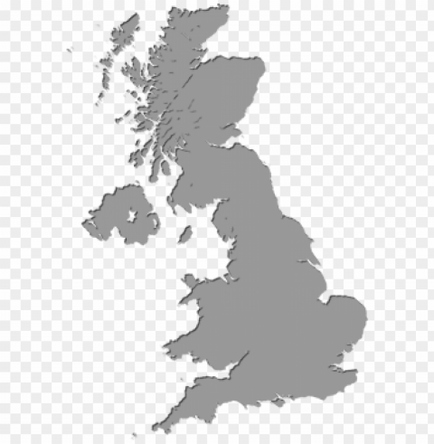 simple uk map HighResolution PNG Isolated Illustration