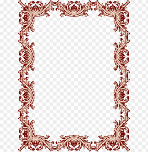 simple vintage borders - classic border desi Transparent Background Isolated PNG Character