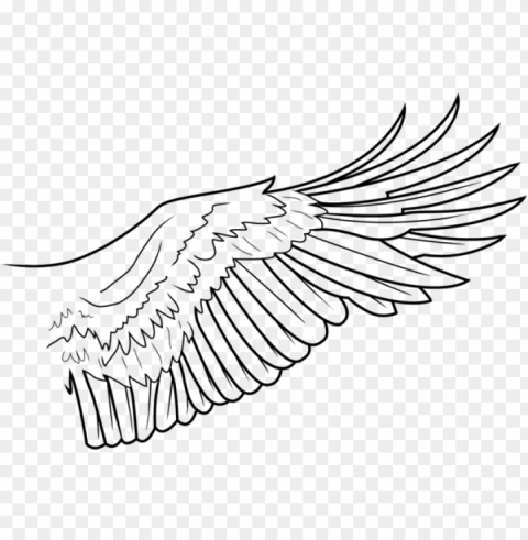 simple wing lines by freakzter - eagle wings line drawi Transparent PNG Graphic with Isolated Object