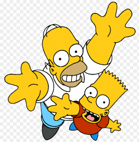simpson family simpson family homer - bart simpso PNG objects