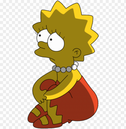 simpsons - lisa simpson Isolated Artwork on HighQuality Transparent PNG