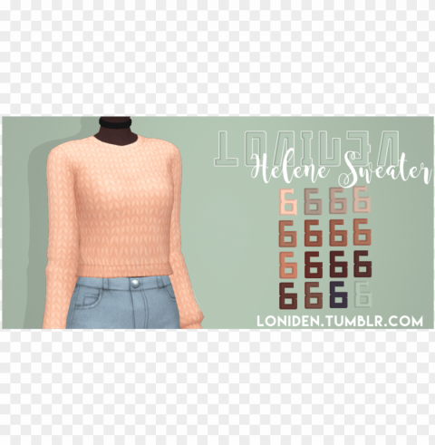 sims 4 mm sweaters PNG transparency