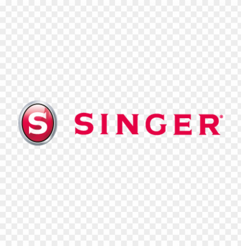 singer vector logo download free Isolated Artwork on Transparent Background PNG