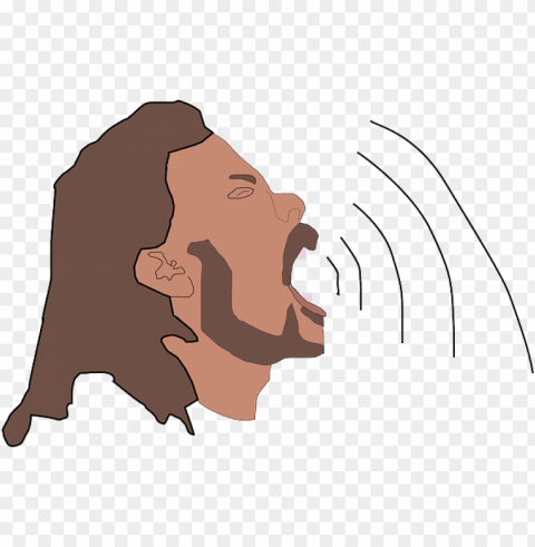 singing high audio sound wave sing strong waves - man open mouth PNG free download transparent background