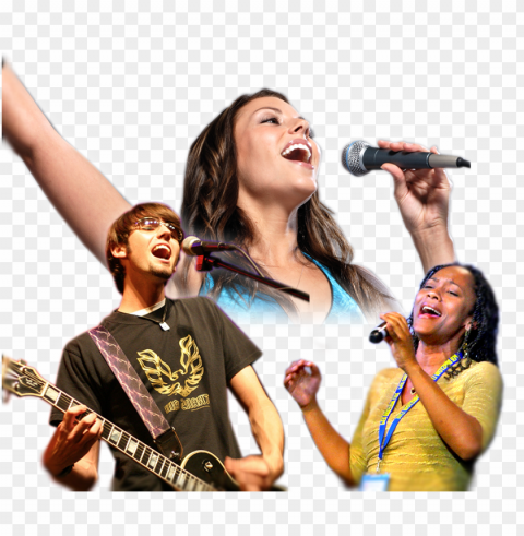 singing photo - singing Clean Background Isolated PNG Image