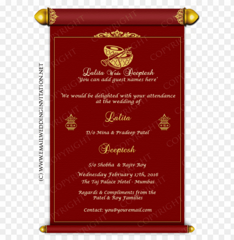 single page email wedding invitation diy template - wedding invitations online create Free download PNG with alpha channel