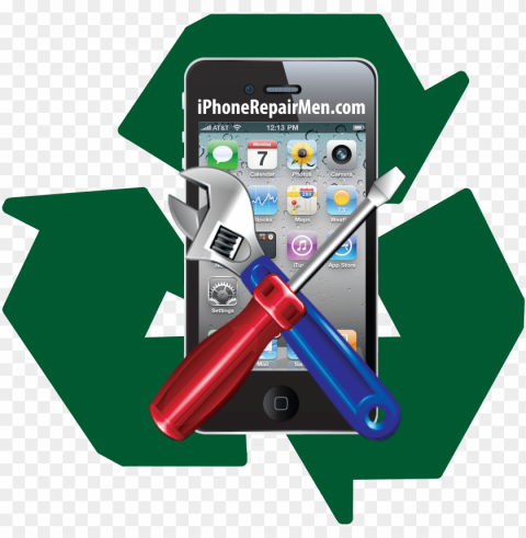 site logo - mobile phone repairing logo PNG Isolated Illustration with Clarity