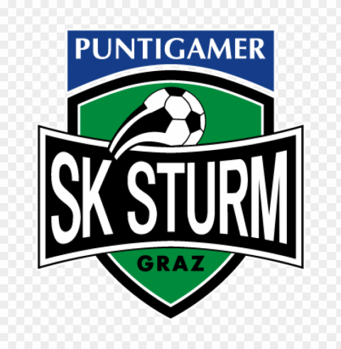 sk sturm graz vector logo PNG with transparent overlay