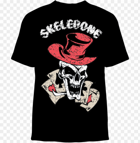 skelebone short sleeve t-shirt 4 aces skull - roupa de marca PNG images with transparent space