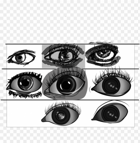 sketching eyes digitally after a few weeks please crit PNG objects