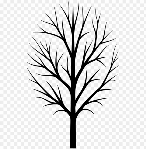 skinny tree silhouette - bare tree clipart PNG clear images