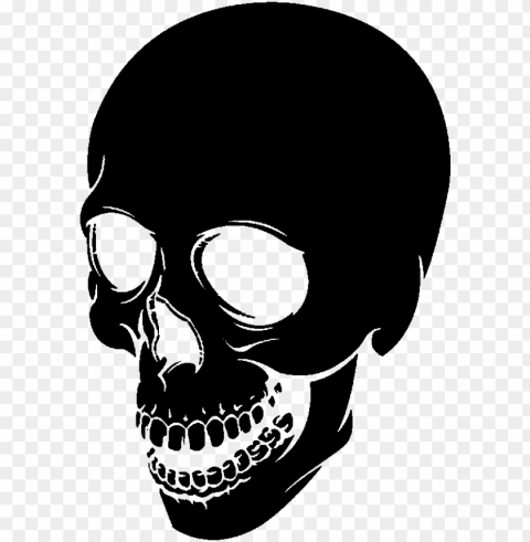 skull angled emblem bo - black and white skull PNG Graphic with Isolated Transparency
