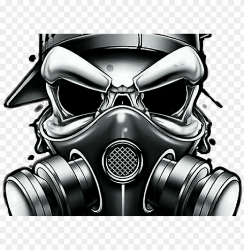 skull clipart gangsta - skull gas mask PNG transparent graphics for projects