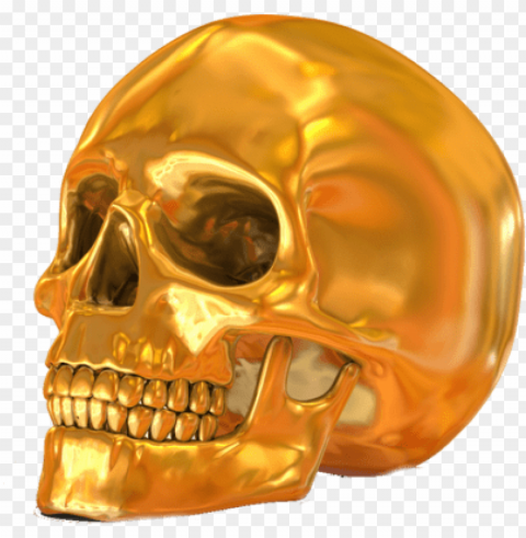 skull psd via - vietguild's golden skull necklace pendants pewter silver Isolated PNG Image with Transparent Background