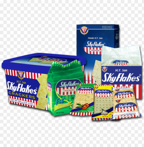 sky flakes offers multiple type of products like sky - my san skyflakes saltine crackers PNG Image Isolated with Transparent Detail