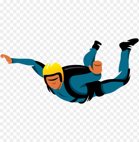 skydiving - skydiving logo Isolated Graphic on Transparent PNG