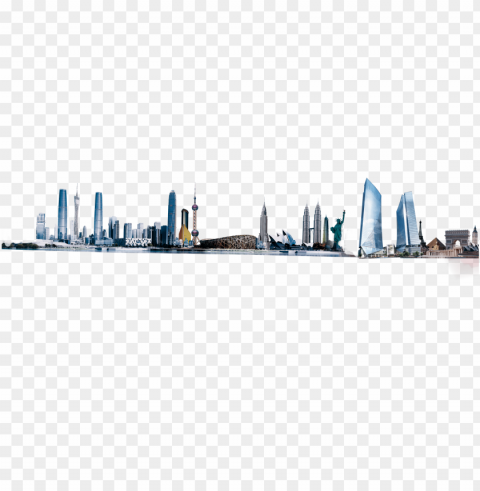 skyline PNG for use PNG transparent with Clear Background ID fcf91d1b