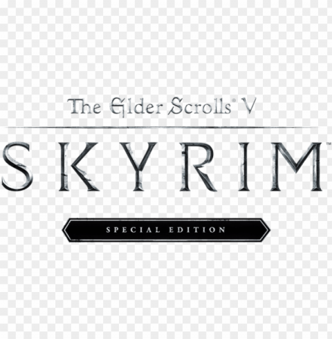 skyrim special edition patched - elder scrolls v skyrim special edition logo Isolated Illustration on Transparent PNG