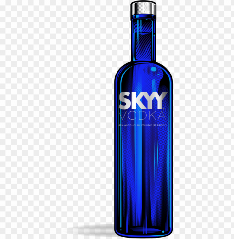 skyy vodka - skyy vodka bottle PNG Image with Transparent Isolated Graphic