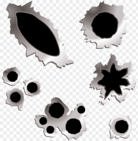 Следы От Пуль Пулевое Отверстие Дырка От Пули - bullet hole clip art Isolated PNG on Transparent Background