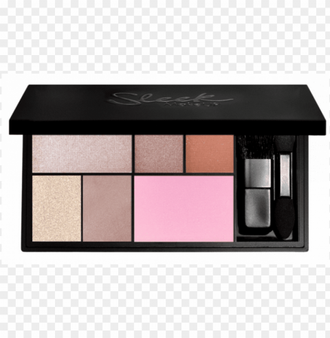 sleek makeup eye & cheek palette Isolated Object with Transparent Background PNG
