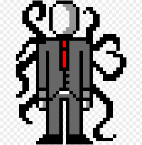 slender man - pixel art slenderma PNG transparent photos for presentations