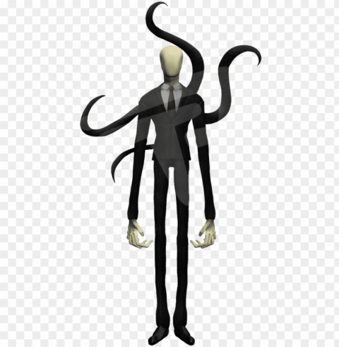 Slender Man Render PNG Files With Clear Background Variety