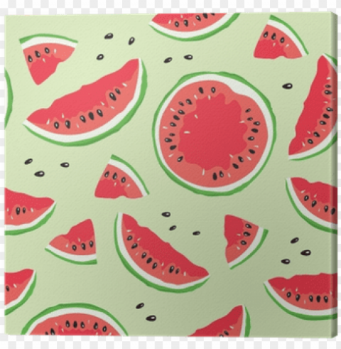 slice of watermelon seamless vector pattern with - watermelo Isolated Artwork on Transparent PNG