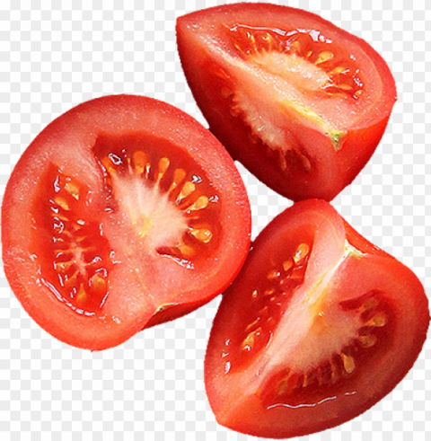 sliced tomato - tomato Isolated Object with Transparent Background PNG